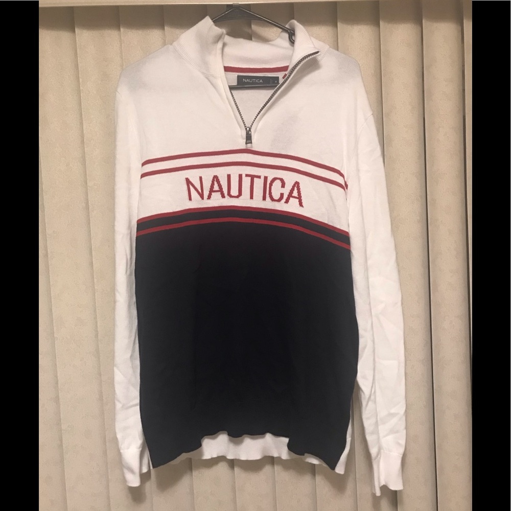 Men’s Nautica quarter zip sweater